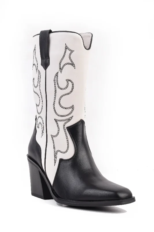 Cowboy boots with hand-polished leather01-5022  Western Cowboy Boot