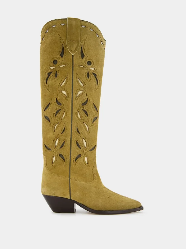 Cowboy boots for cowboy corral styleDenvee Suede Cowboy Boots