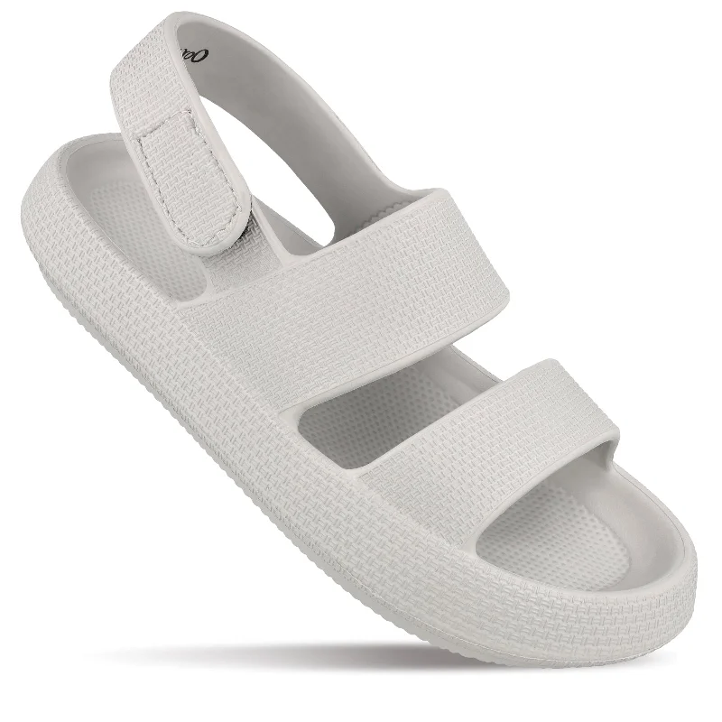 sandals with simple design for a minimal look-Men's Flip Flop Sandals - WC4828 Light Grey