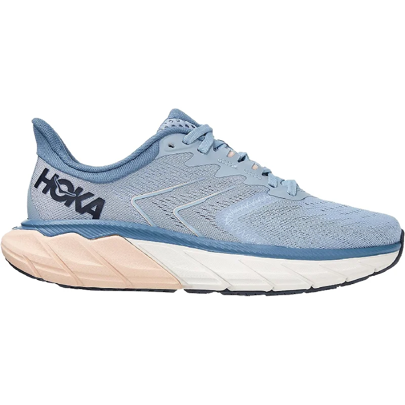 Athletic shoes with swirl heels-Women's Hoka One One Arahi 5 Blue Fog/Provincial Blue Mesh