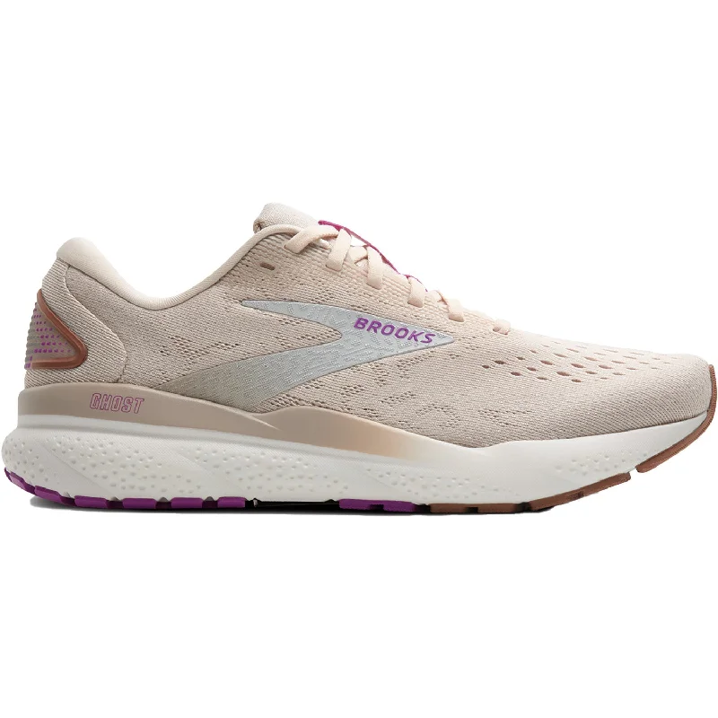 Athletic shoes for snowy paths-Women's Ghost 16 Wom Almond Peach/Coconut/Purple