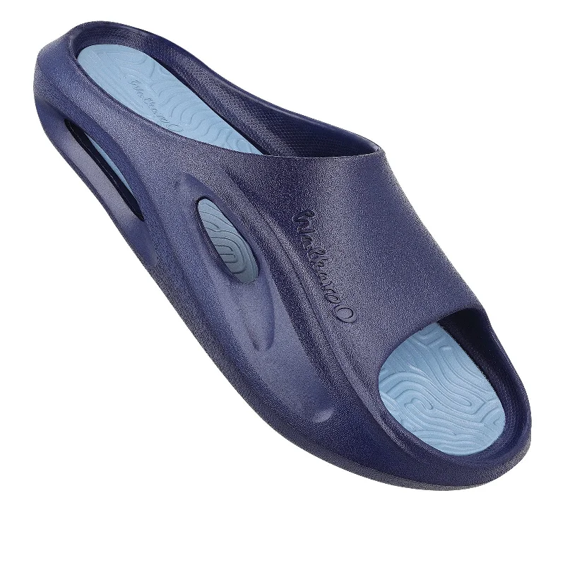 sandals for men with adjustable heel strap for secure fit-Men's Slider - WC8727 Blue Aqua