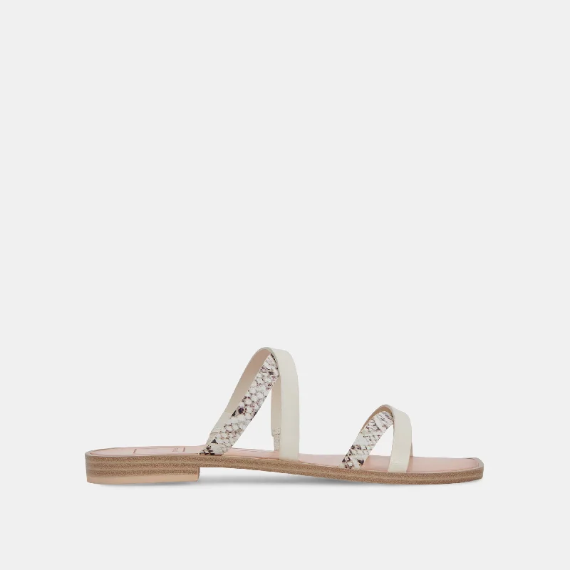 sandals with soft rubber soles for added comfort-IRVING SANDALS OFF WHITE MULTI STELLA