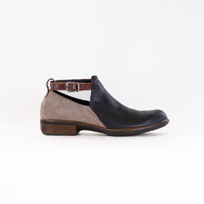 Naot Kamsin (Women's) - Black Raven/Stone Nubuck/Luggage Brown