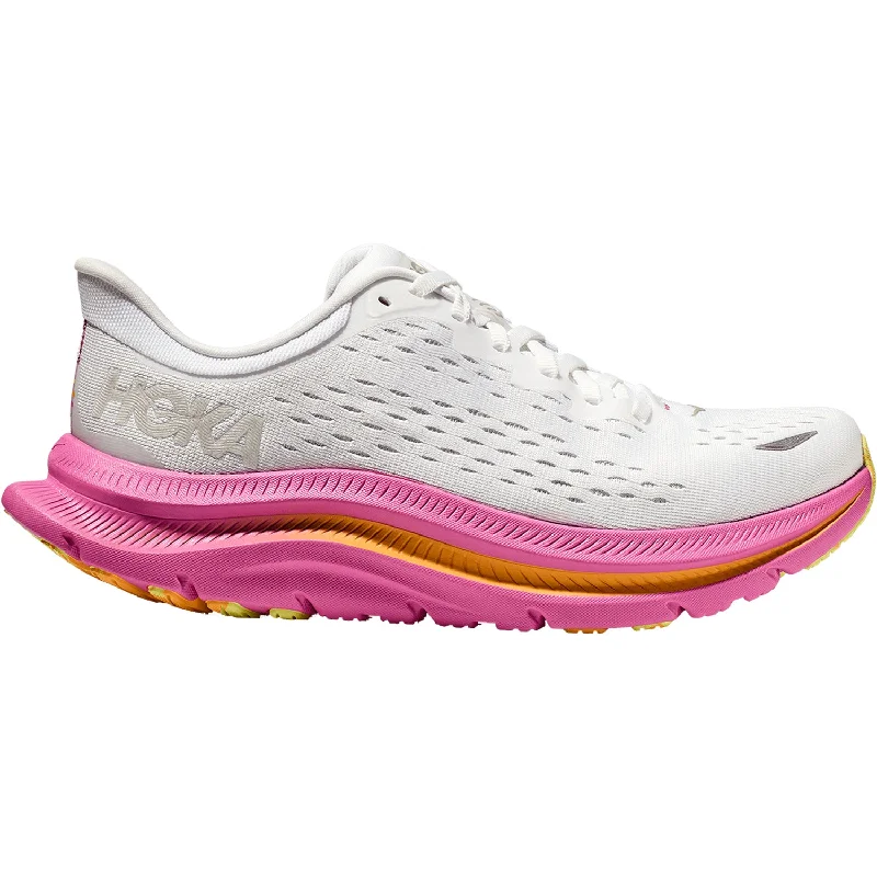 Athletic shoes for wet trails-Women's Hoka Kawana White/Nimbus Cloud Mesh