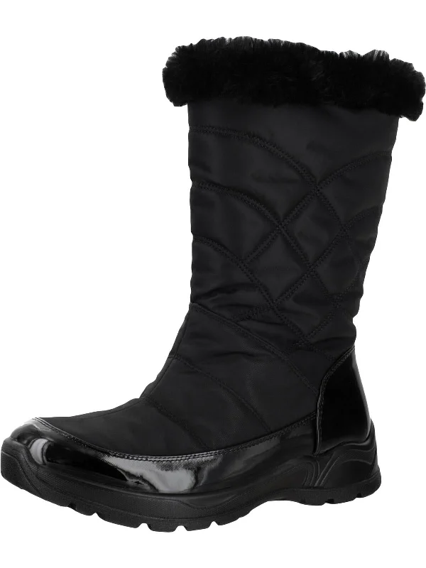 snow boots for cold weatherCuddle Womens Faux Fur Cold Weather Winter Boots