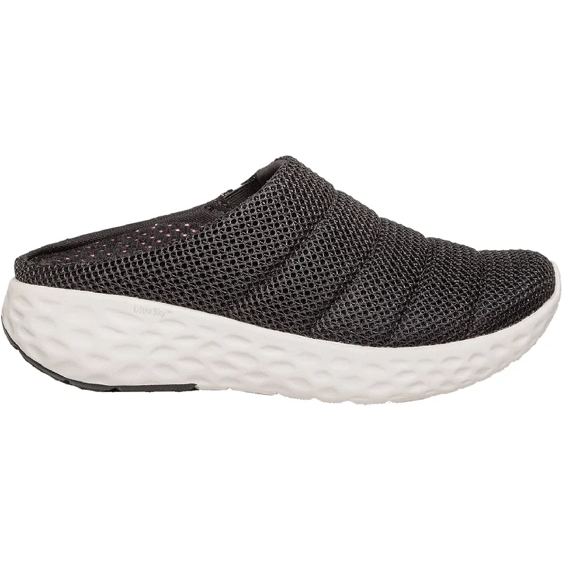 Athletic shoes with stripe midsoles-Women's Aetrex Harley Black Mesh