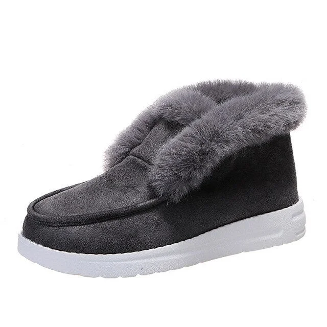 snow boots for winter excursions with warmth retentionGRW Orthopedic Women Boots Warm Plush Fur Chic Snow Ankle Boots