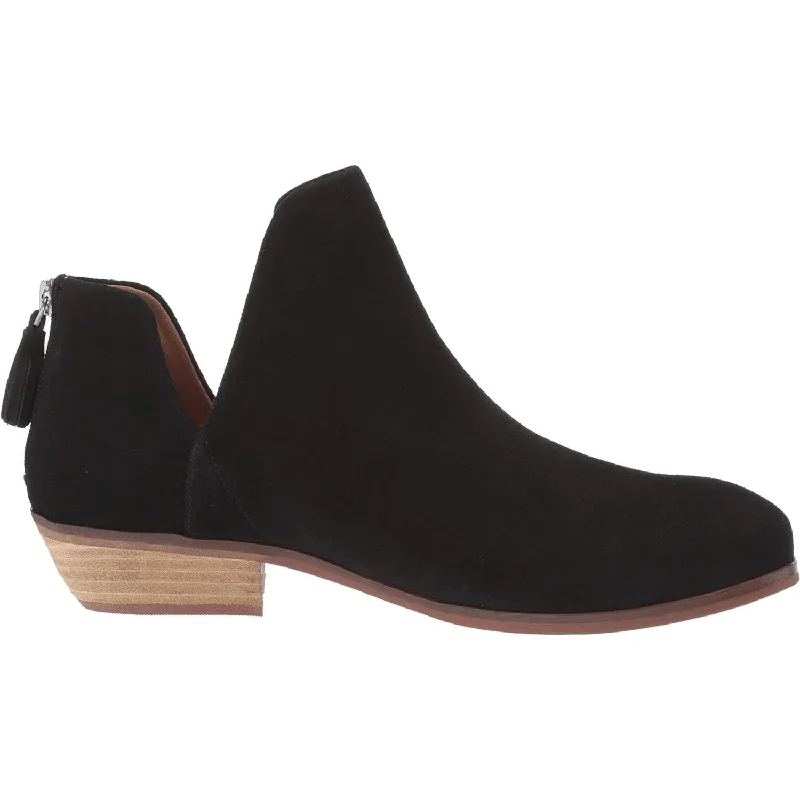 Stylish Booties for men with minimal design-Women's SoftWalk Rylee Black Suede