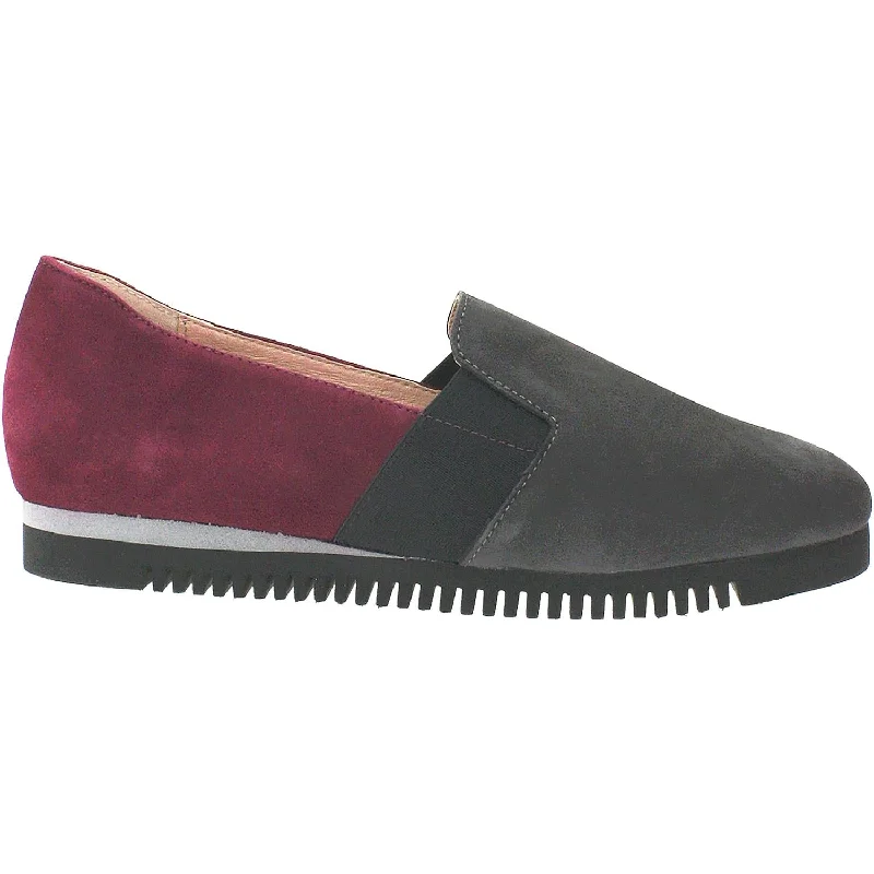 Casual shoes for casual nature pics-Women's Sabrinas Chicago 83024 Grey/Bordeaux Suede