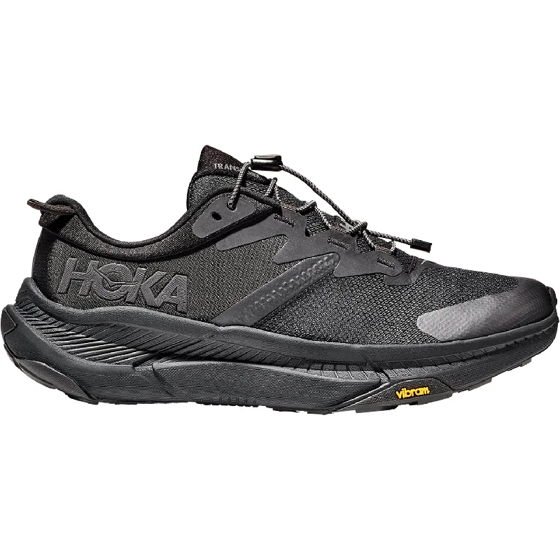 Athletic shoes for chilly paths-Women's Hoka Transport Black/Black Mesh