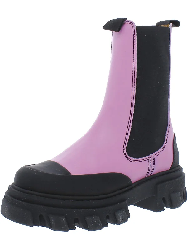 snow boots with fleece lining for extra warmthCHELSEA Womens Round Toe Leather Winter & Snow Boots