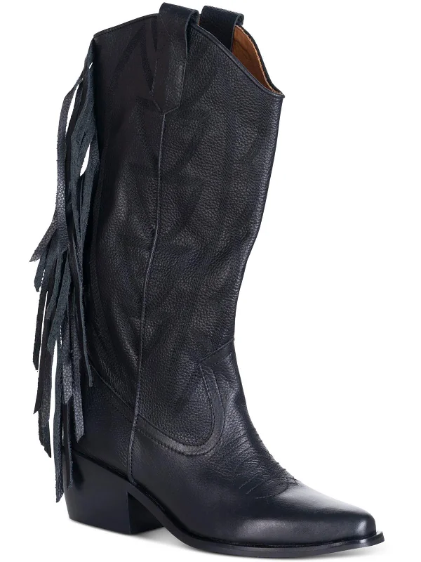 Cowboy boots with soft elk leatherFlirter Fringe Womens Leather Pull On Cowboy, Western Boots