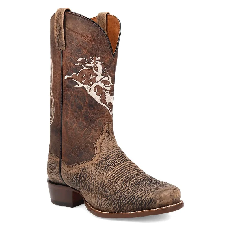 Cowboy boots for western gulch wearDan Post The Dirt Show Bison Leather Cowboy Boots