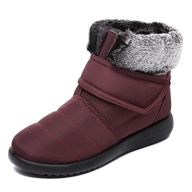 snow boots with faux fur for extra cozinessGroovywish Women Snow Ankle Boots Warm Orthopedic Shoes