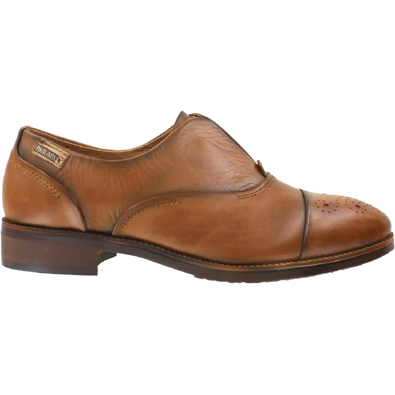 Casual shoes for casual oyster shucks-Women's Pikolinos Royal W4D-3601 Brandy Leather