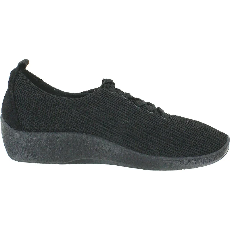 Casual shoes for casual pier strolls-Women's Arcopedico Net 3 Black Fabric