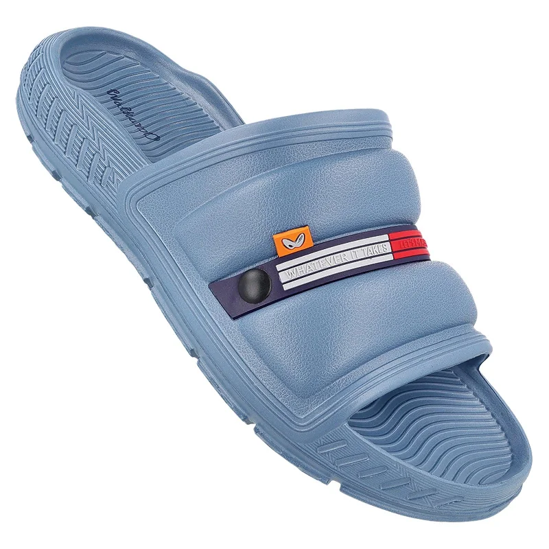 sandals with comfortable footbed for walking long distances-Men's Flip Flop Sliders  - WC8740 Teal