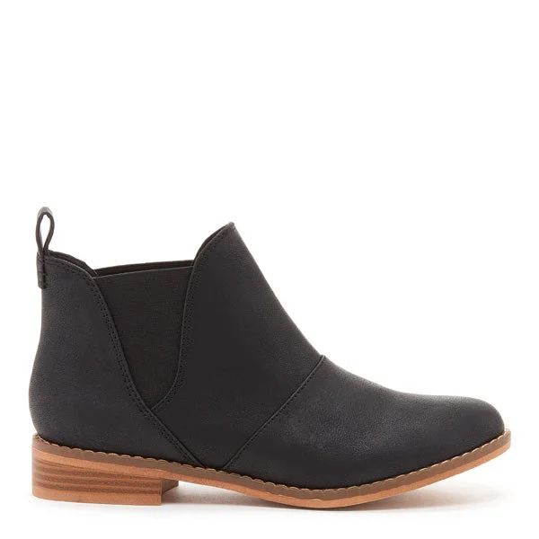 Ankle boots for tough style-Maylon Black Ankle Bootie