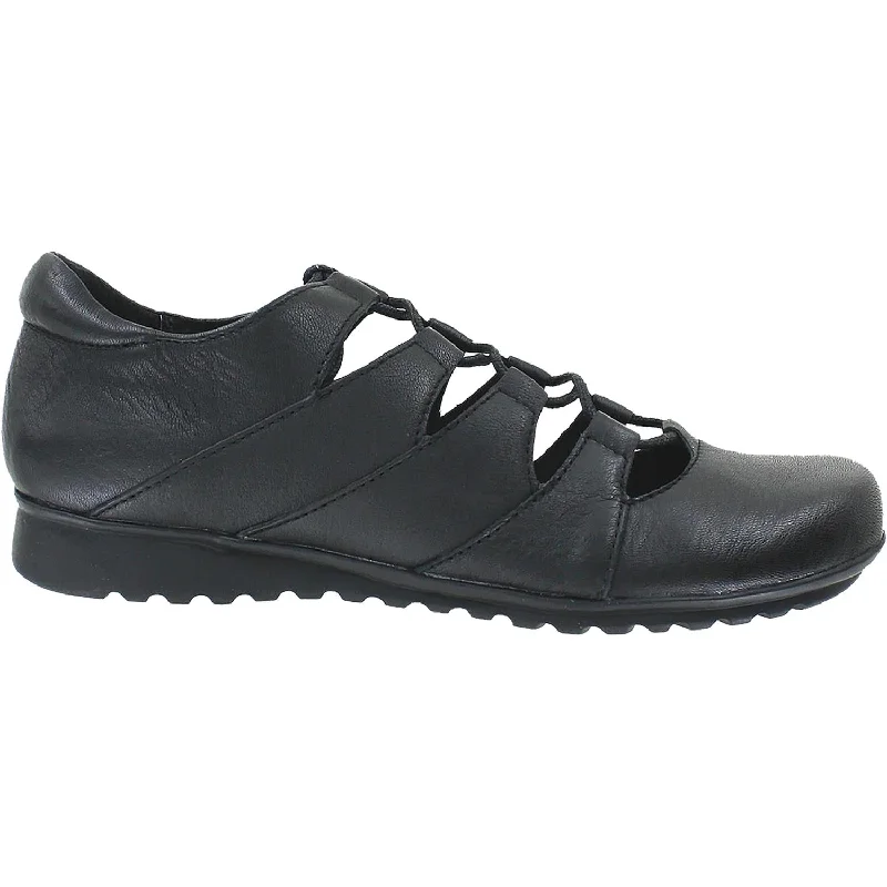 Casual shoes for casual car shows-Women's Aetrex Sienna Black Leather