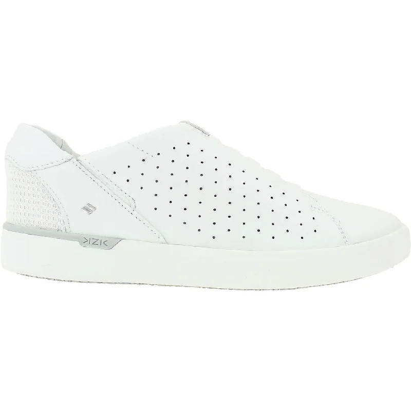 Casual shoes with flexible treads-Women's KIZIK Miami White Leather