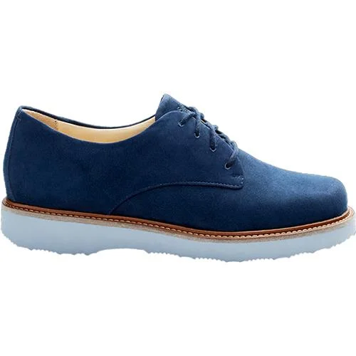 Casual shoes with faded soles-Women's Samuel Hubbard Free Navy Nubuck