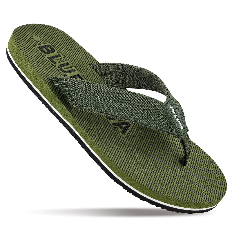 sandals for women with trendy t-strap design for casual days-Blue Tyga Men's Flip Flop Thong  - BT4278 Olive