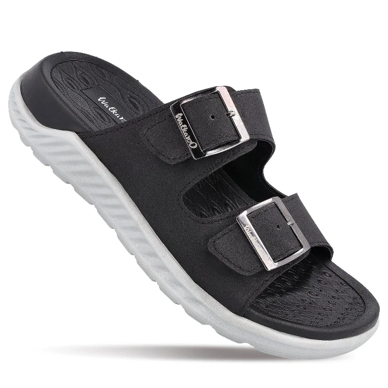 sandals for men with adjustable straps for perfect fit-Men's Flip Flop Sandal - WC6600 Black