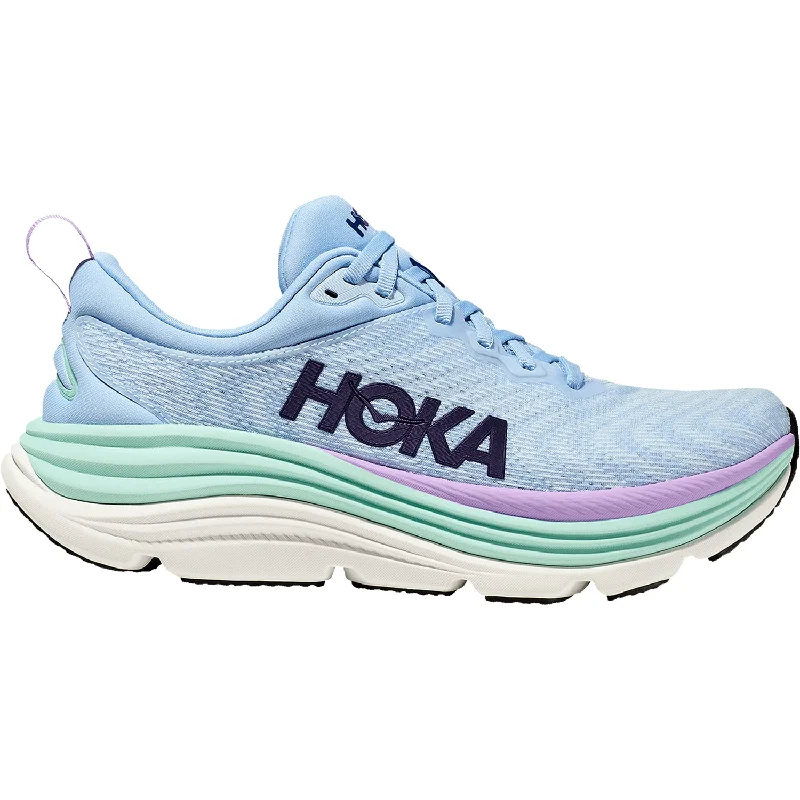 Athletic shoes for frosty paths-Women's Hoka Gaviota 5 Airy Blue/Sunlit Ocean Mesh