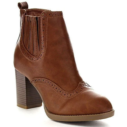 Ankle boots for pure ease-Women's Bella Marie Kenzie-17 Perforated Zipped Ankle Bootie