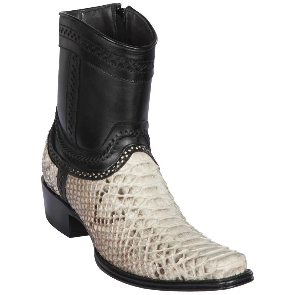 Cowboy boots for cowboy canyon styleLos Altos 76B5749 Men's Natural Genuine Python European Square Toe Cowboy Boots