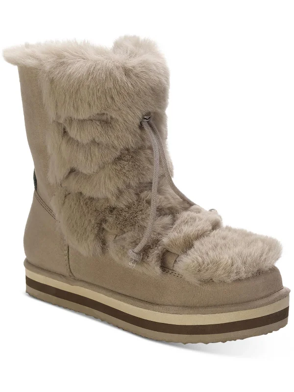 snow boots for women with extra warmth featuresRemii Womens Faux Suede Fuzzy Winter & Snow Boots