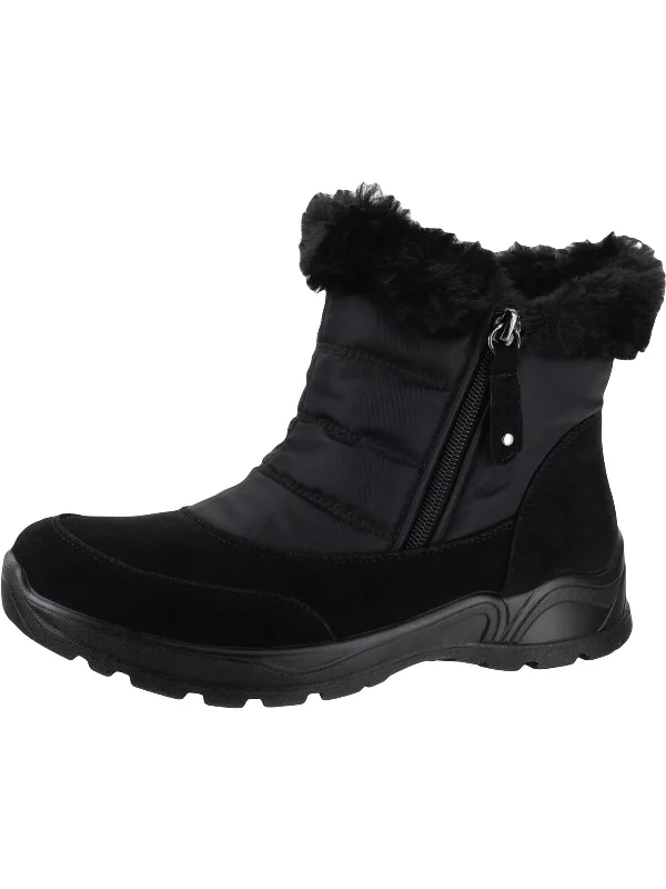 snow boots with thermal insulationFrosty Womens Faux Suede Outdoor Snow Boots