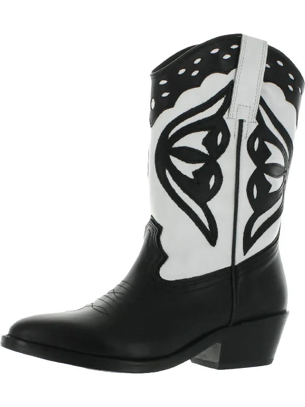 Cowboy boots with leather knot accentsLaredo-M Womens Leather Almond Toe Cowboy, Western Boots