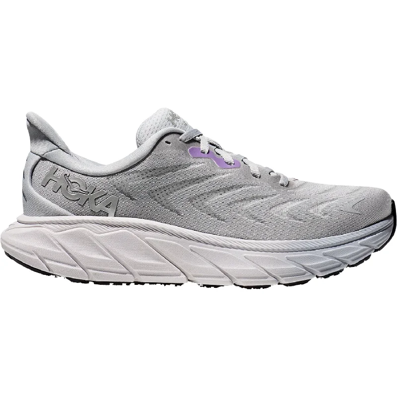 Athletic shoes for shin relief-Women's Hoka Arahi 6 Harbor Mist/Silver Mesh