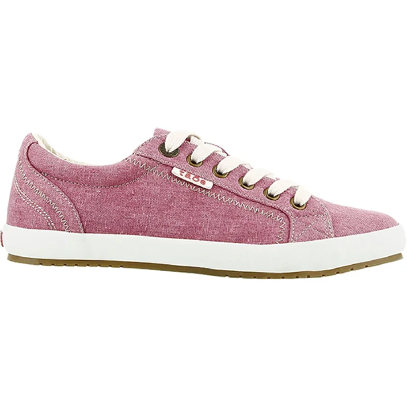 Casual shoes with neutral treads-Women's Taos Star Rose Washed Canvas