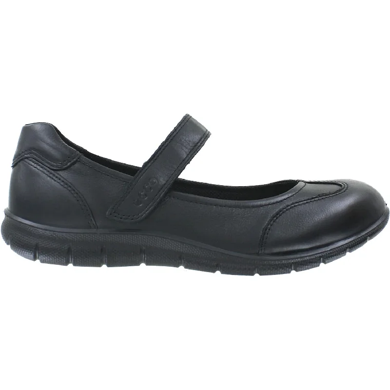 Casual shoes for casual park picnics-Women's Ecco Babett II Mary-Jane Black Leather