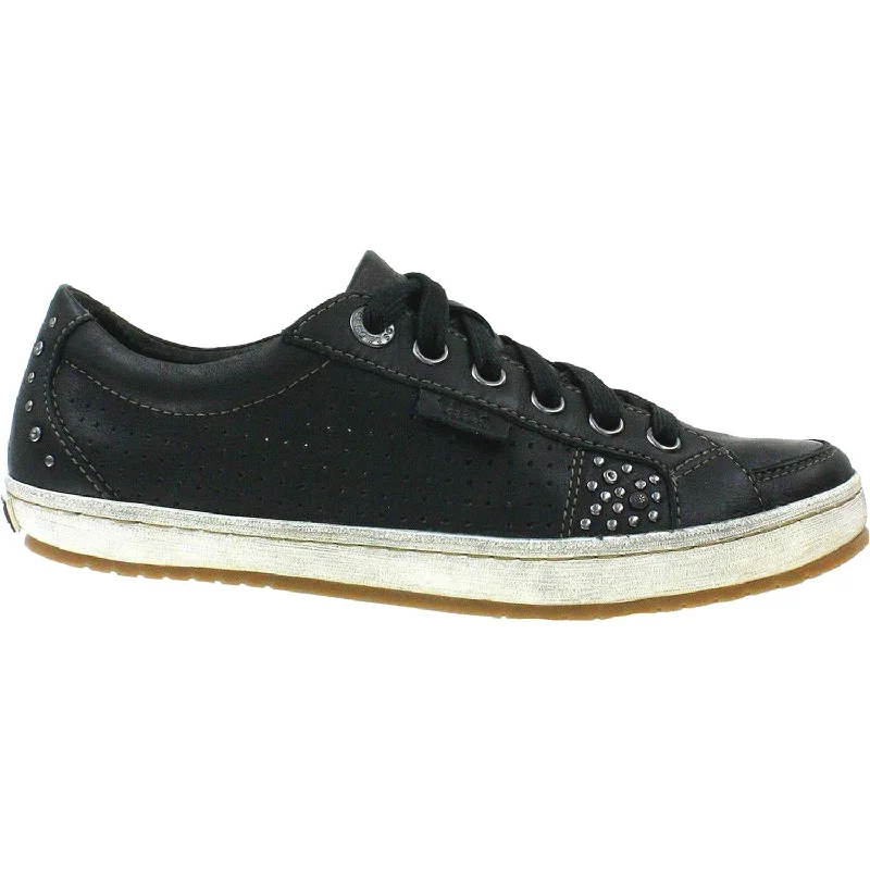 Casual shoes with soft treads-Women's Taos Freedom Black Leather