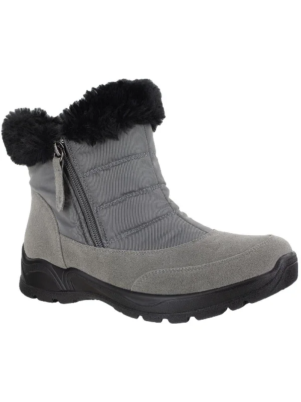 snow boots for women with cushioned footbedFrosty Womens Faux Fur Lined Ankle Winter & Snow Boots