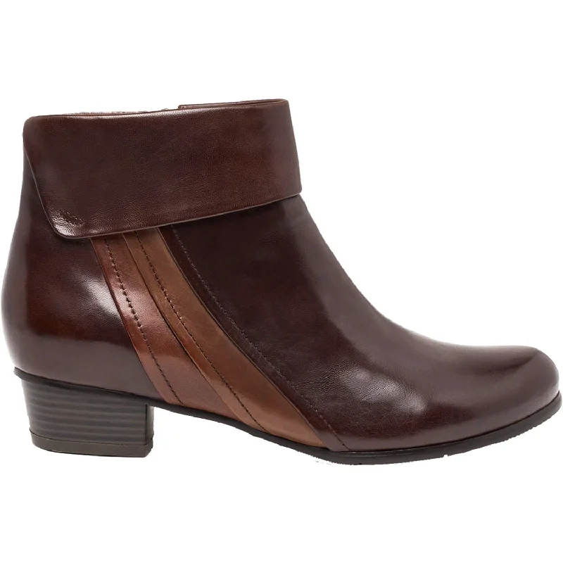 Trendy Booties for women with elegant toe finish-Women's Regarde Le Ciel Stefany-369 TDM/Elefant/Noce Glove Leather