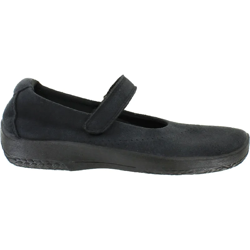 Casual shoes for casual moonlit walks-Women's Arcopedico L18 Black Synthetic Suede