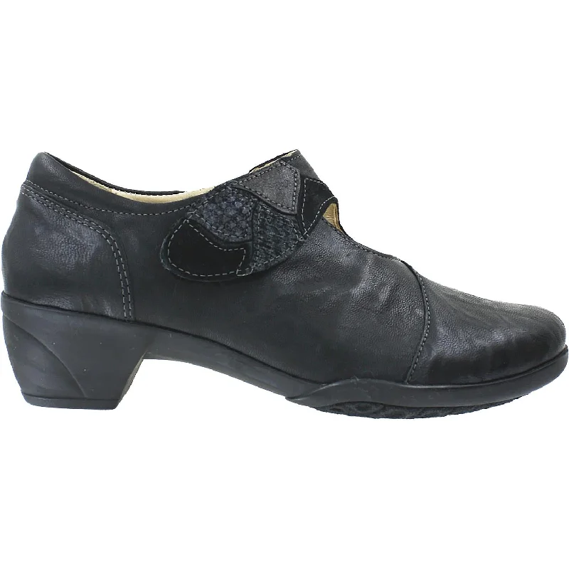 Casual shoes for casual marshmallow roasts-Women's Fidelio 26-5002-80 Hallux Black Leather