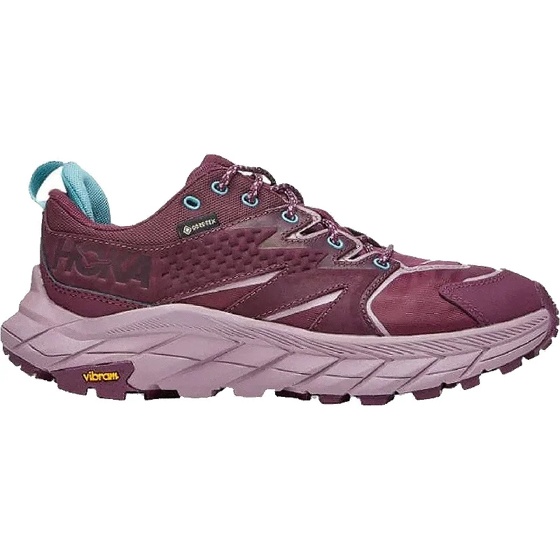 Women's Hoka One One Anacapa Low GTX Grape Wine/Elderberry Nubuck