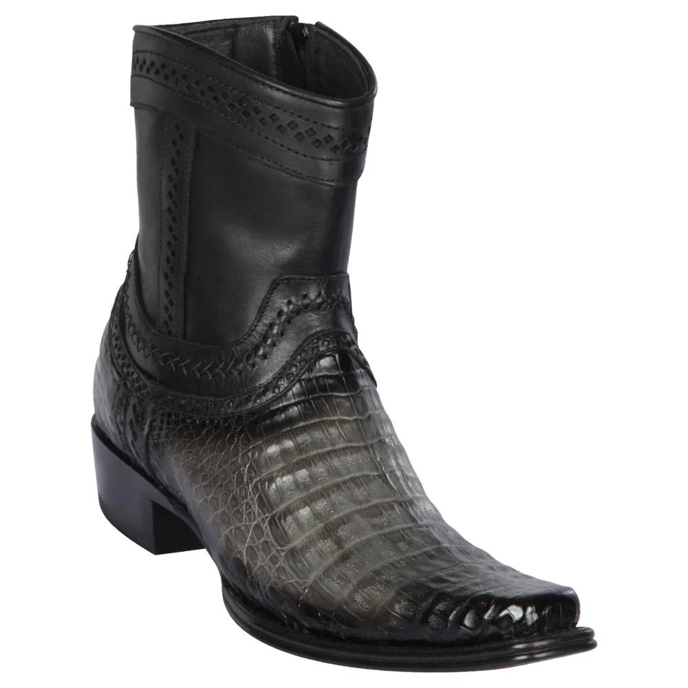 Cowboy boots for cowboy sage bootsLos Altos 76B8238 Men's Faded Gray Genuine Caiman Belly European Square Toe Cowboy Boots