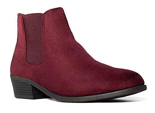 Ankle boots for small vibes-Women's Jazme Chelsea Round Toe Ankle Dress Boots