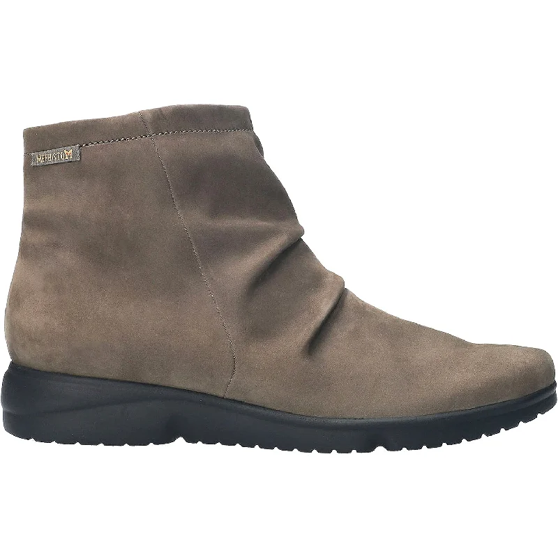 Comfortable Booties for women with fashion-conscious detailing-Women's Mephisto Rezia Walnut Nubuck