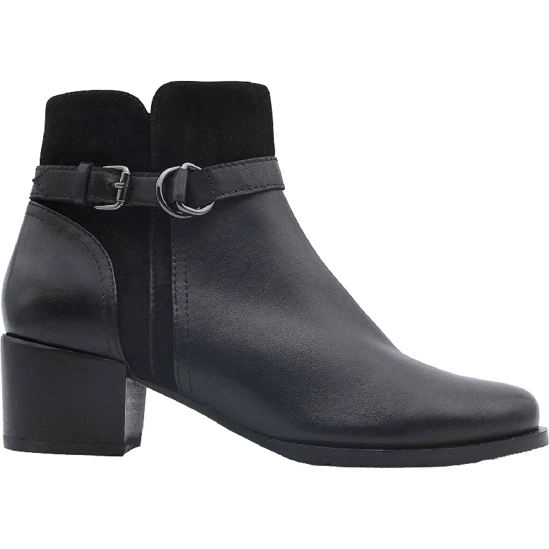 Stylish Booties for men with elegant style-Women's Regarde Le Ciel Jolene-23 Black Delice/Etna Leather