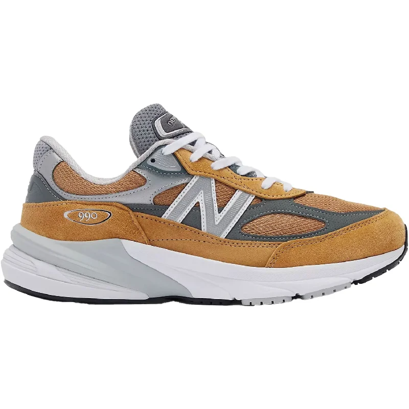 Athletic shoes for knee comfort-Unisex New Balance U990TN6 990v6 Workwear Grey Suede/Mesh