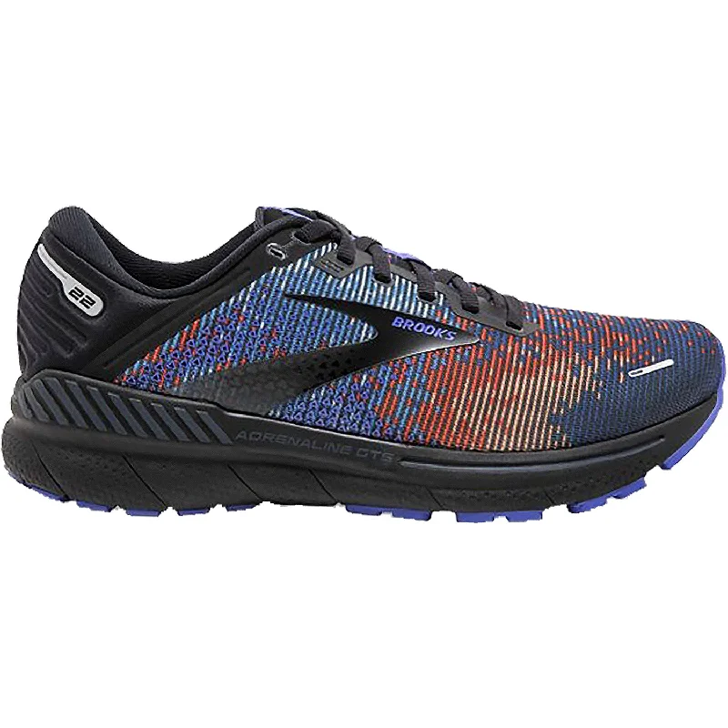 Athletic shoes for urban explorers-Men's Brooks Adrenaline GTS 22 Royal Blue/Black/Grey Mesh