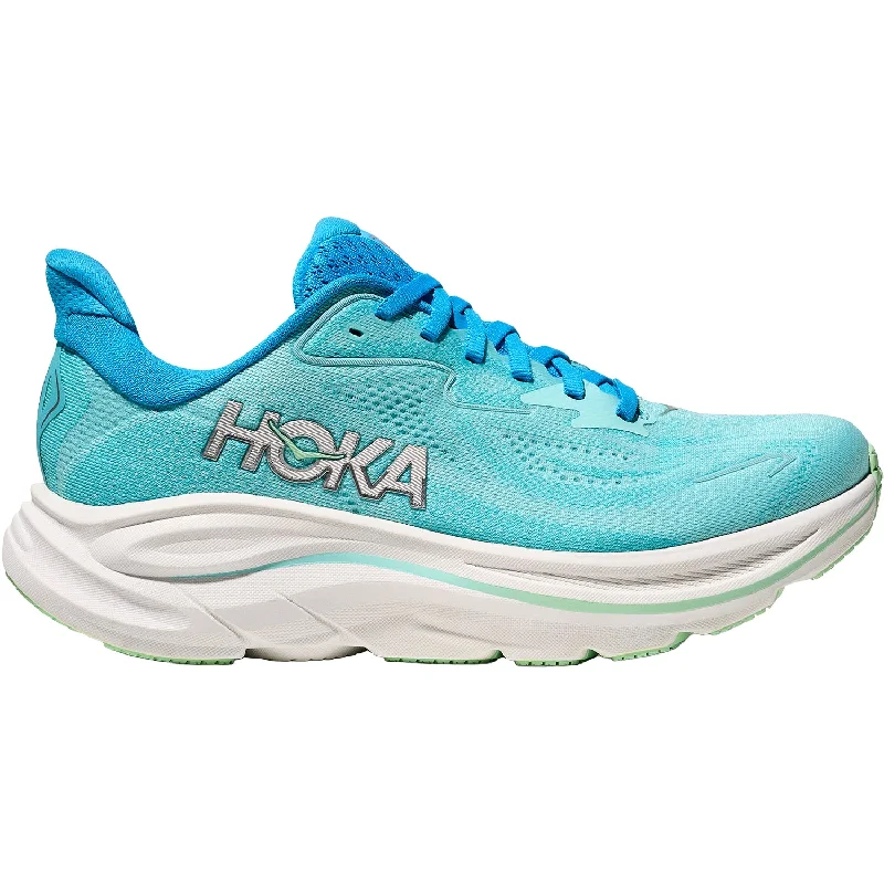 Athletic shoes for rainy paths-Women's Hoka Clifton 10 Skyward Blue/Cielo Blue Mesh